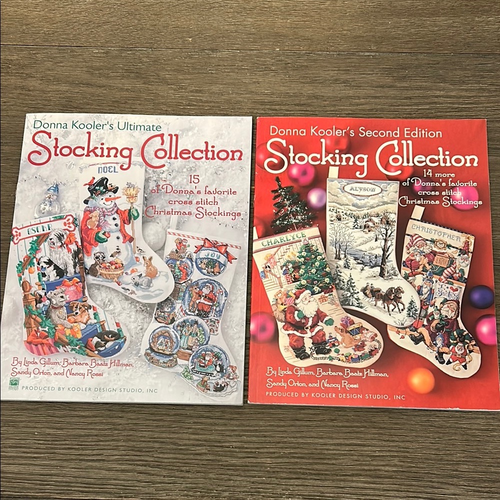 Donna Kooler's ultimate Stocking Collection & HTF Rare Second Edition 2 books